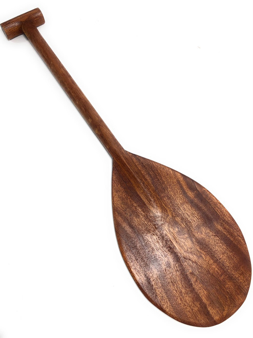 PREMIUM Alii Warrior Solid Curly KOA Wood Paddle. - Ripple effect