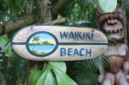 Waikiki Beach Surf Sign 20