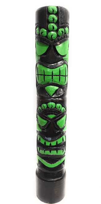 Love & Prosperity Tiki Totem 40 in Color Splash - Hand Carved | #dpt5376100gr