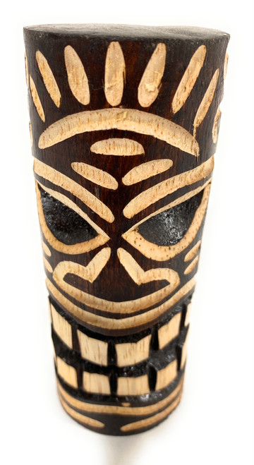 Winner Tiki Totem 5" - Tattoo Face - Antique Finish | #bag1507412f