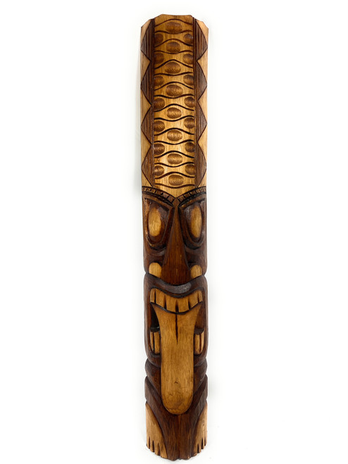 Pohaku Tiki Mask 40" - Prosperity Tiki hand Carved | #bag15060100