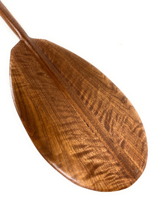 Premium Black Walnut Tiger Curls Outrigger Paddle 50" T-Handle | #koa7008