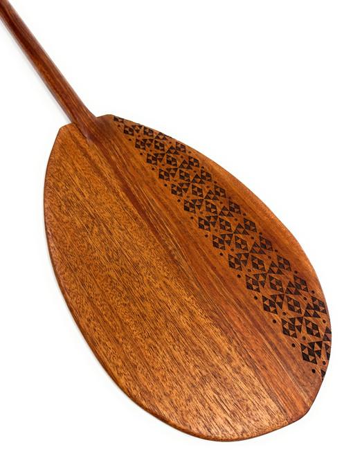 Koa Paddle 32 inch T-Handle w/ Etched Tapa Design - Made In Hawaii Corporate Gifts | #koam008tr7