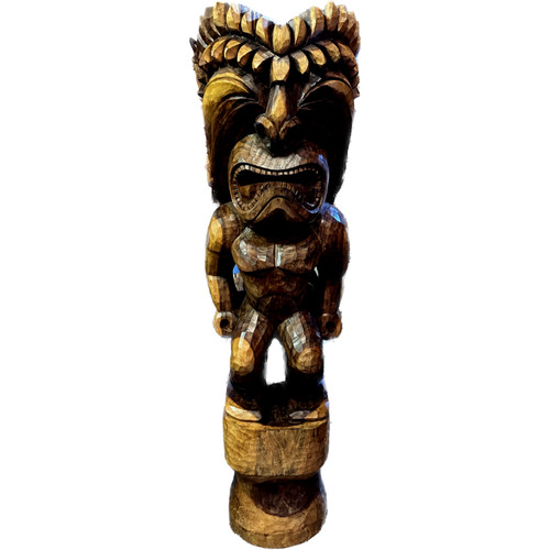 Premium Tiki Ku 7 foot - Natural MonkeyPod Architectural Design | #yuy3806200a