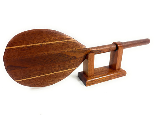 Trophy Koa paddle 18" Double Maple Stringers with stand - Desktop Home Office Decor | #koa777ck3