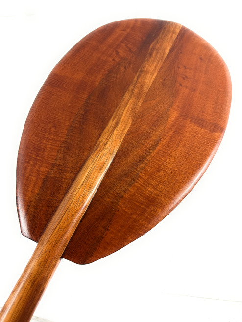 Deep Tone Tiger Curls Koa Outrigger Paddle 60 inch Steersman - Made In Hawaii | #koa7288