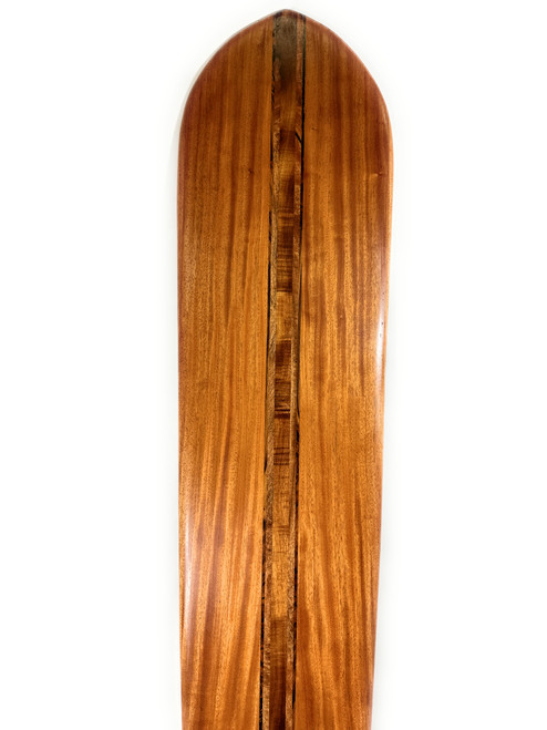 Premium Alaia Koa Surfboard 72 inch X 14 inch with Inlays Hawaiian Vintage Replica | #koalb42a
