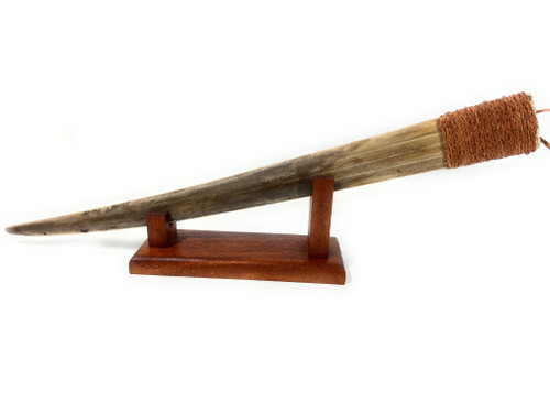 Traditional Hawaiian Sword Artifact with Sailfish Bill 26 in on Stand  Hawaiian Art | #koasw015