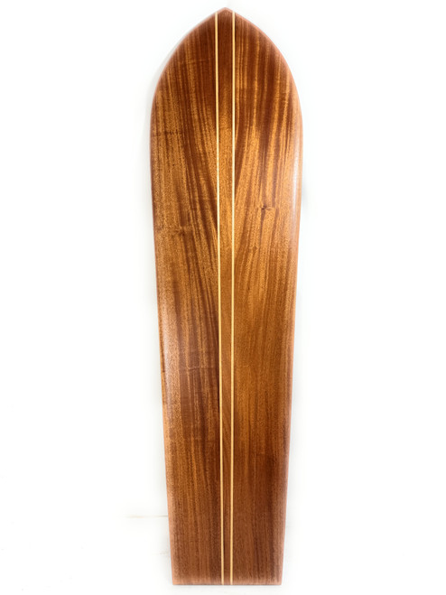 Premium Alaia Koa Surfboard 48 inch X 12 inch with Inlays Vintage Replica | #koalb48f