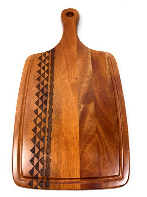Premium Mahogany Cutting Board 17 in X 9 in X 1 Custom Etching | #cin30