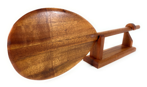 Blonde Trophy Koa paddle 24 inch with custom stand| #koa888st24n