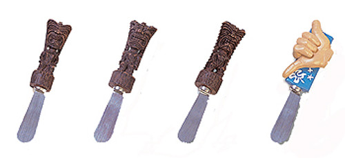 Butter Spreader Set of 4 - Tiki and Shaka | #30610