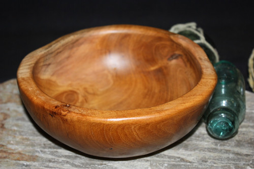 Wooden Bowl 8" Teak Root - Rustic Table-ware | #HWA83