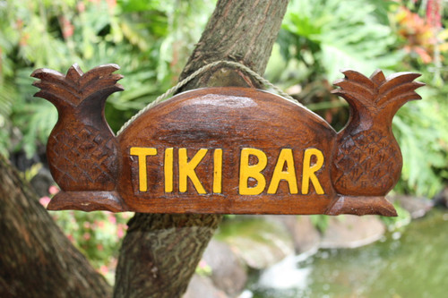 Tiki Bar Sign 14" w/ Palm Trees - Tropical Decor | #bds1201240