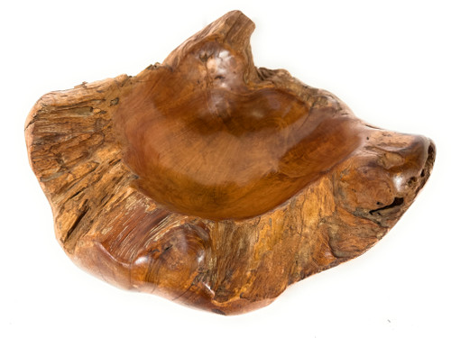 Wooden Bowl Sculpture 19 inch X 15 ich - Home Decor Teak Root Designer | #hw1919