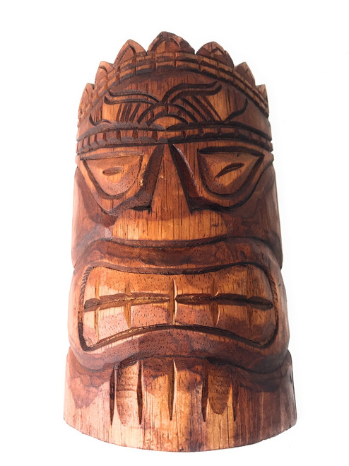 Love Tiki Mask 8" - Antique Finish Hand Carved | #dpt501520