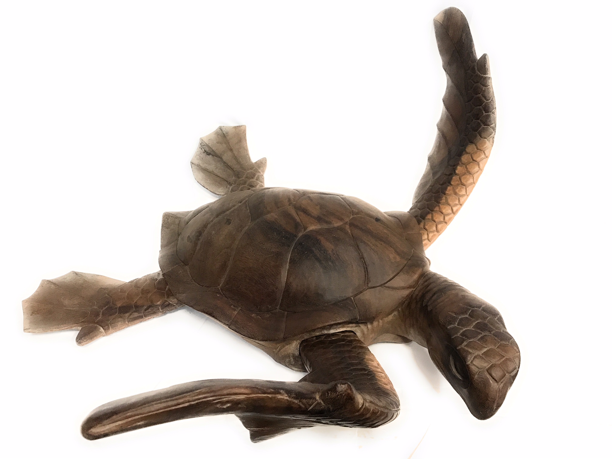 Hand Carved Hawaiian Sea Turtle Art – Cultural Elegance