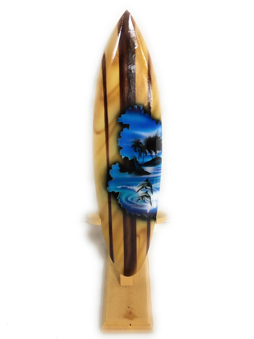 Surfboard w/ Stand Dolphins Design 12" - Trophy | #lea03b30 ...