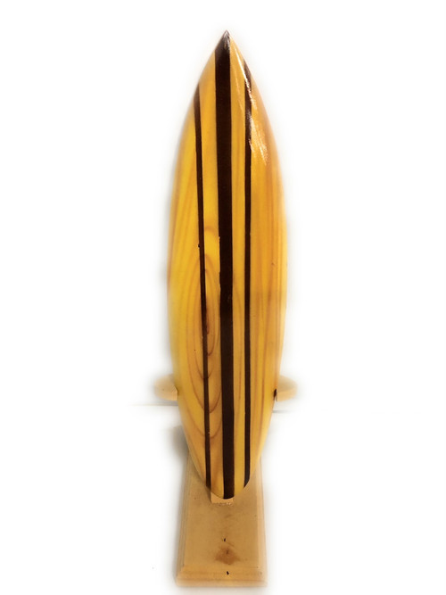 Classic Surfboard Natural with Vertical Stand 12 in - Trophy | # ...