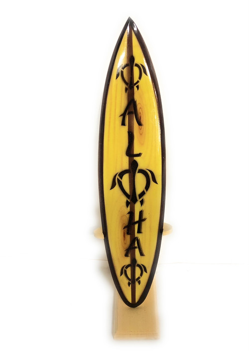 Classic Surfboard Aloha with turtles 16 in - Trophy | #wai350140t