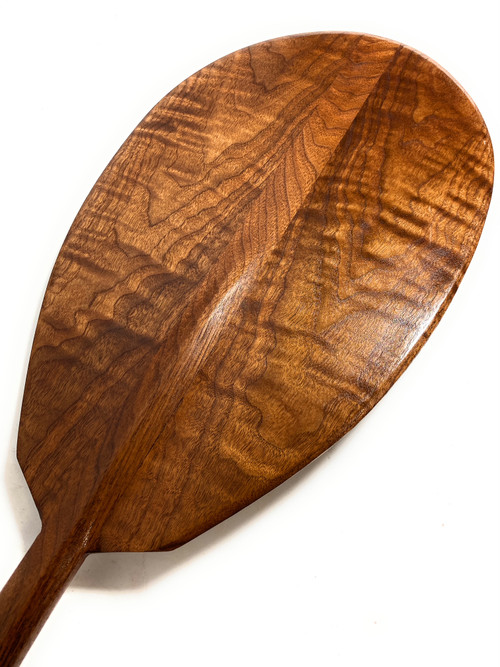 Premium Black Walnut Tiger Curls Outrigger Paddle 60 in Straight Shaft ...