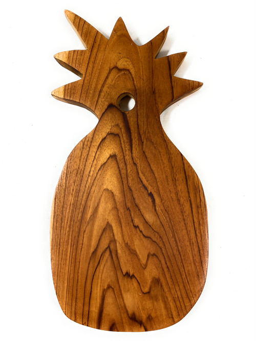 Hand Made Pineapple Teak Wood Cutting Board from Bali - Pineapple Feast