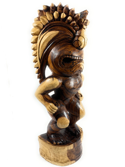 Premium Traditional Ku Tiki 38 inch - Warrior Hawaii Museum