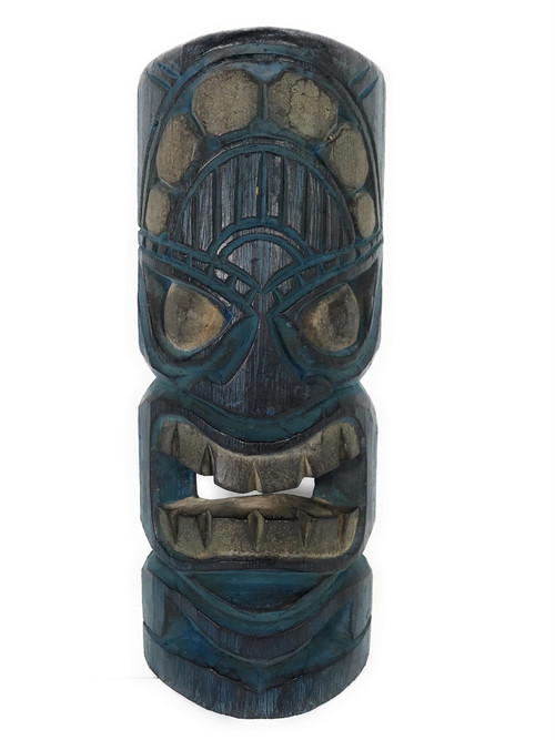 Winner Tiki Mask 12" Deep Blue Tone Tiki Decor dpt513430