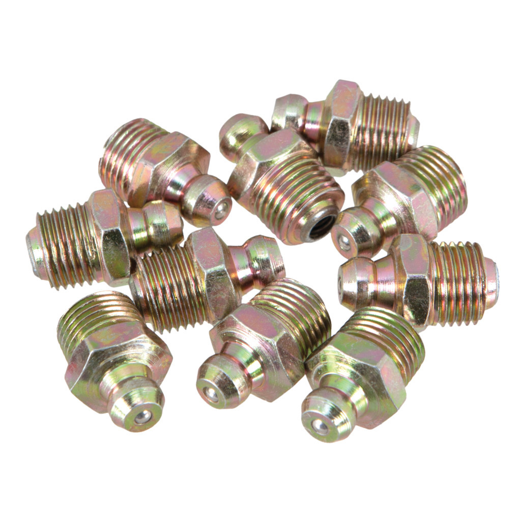 10 pk. 1/8 NPT Grease Fittings