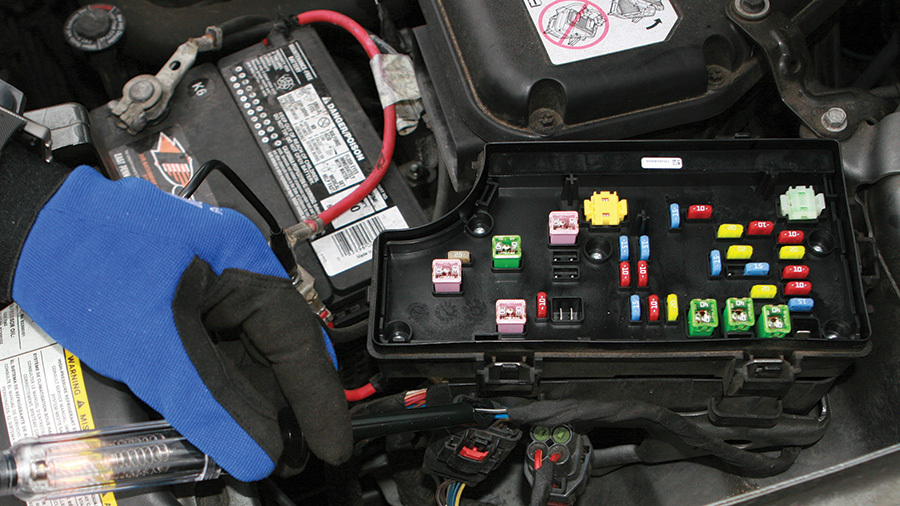 Performance Tool automotive category featuring a picture of a circuit tester and an automotive fuse box