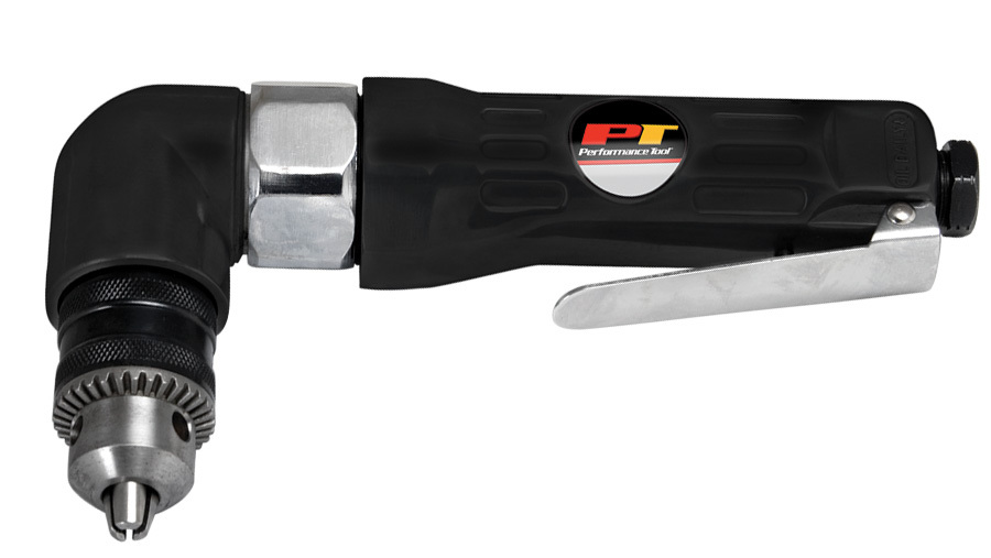 Performance Tool air drills, featuring an image of a heavy dugy angle drill
