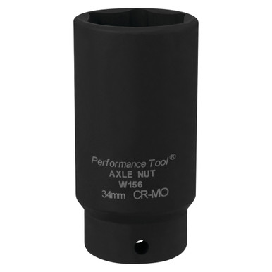 Performance Tool 34mm FWD Axle Nut Socket CrMo