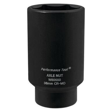 Performance Tool 38mm FWD Axle Nut Socket CrMo