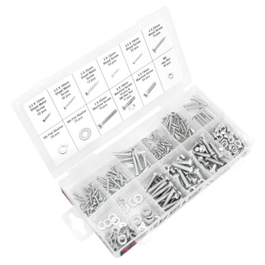 Performance Tool 347-Piece Metric Nuts & Bolts Assortment