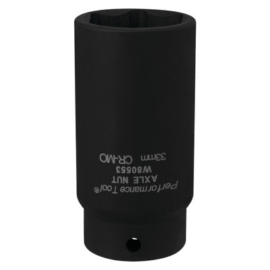 Performance Tool 33mm FWD Axle Nut Socket CrMo