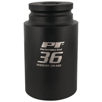 Performance Tool 36mm 12-Point Axle Nut Socket CrMo