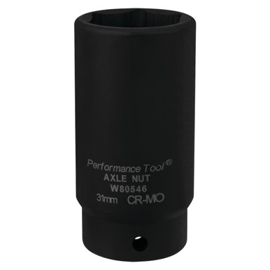 Performance Tool 31mm FWD Axle Nut Socket CrMo