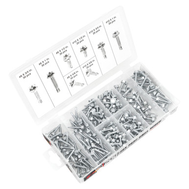 Performance Tool 200-Piece Hex Head Self Drilling Screws
