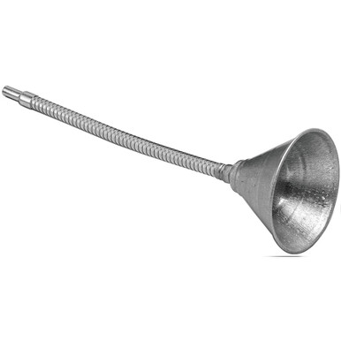 Performance Tool Metal Funnel w/12 In. Flex Spout