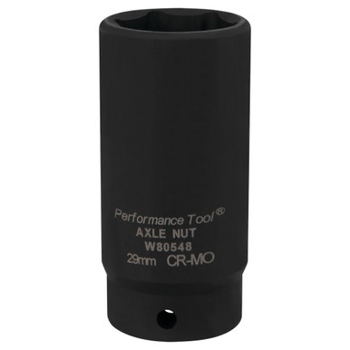 Performance Tool 29mm FWD Axle Nut Socket CrMo