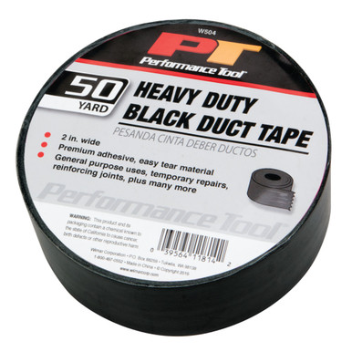 Performance Tool Black Heavy Duty Duct Tape