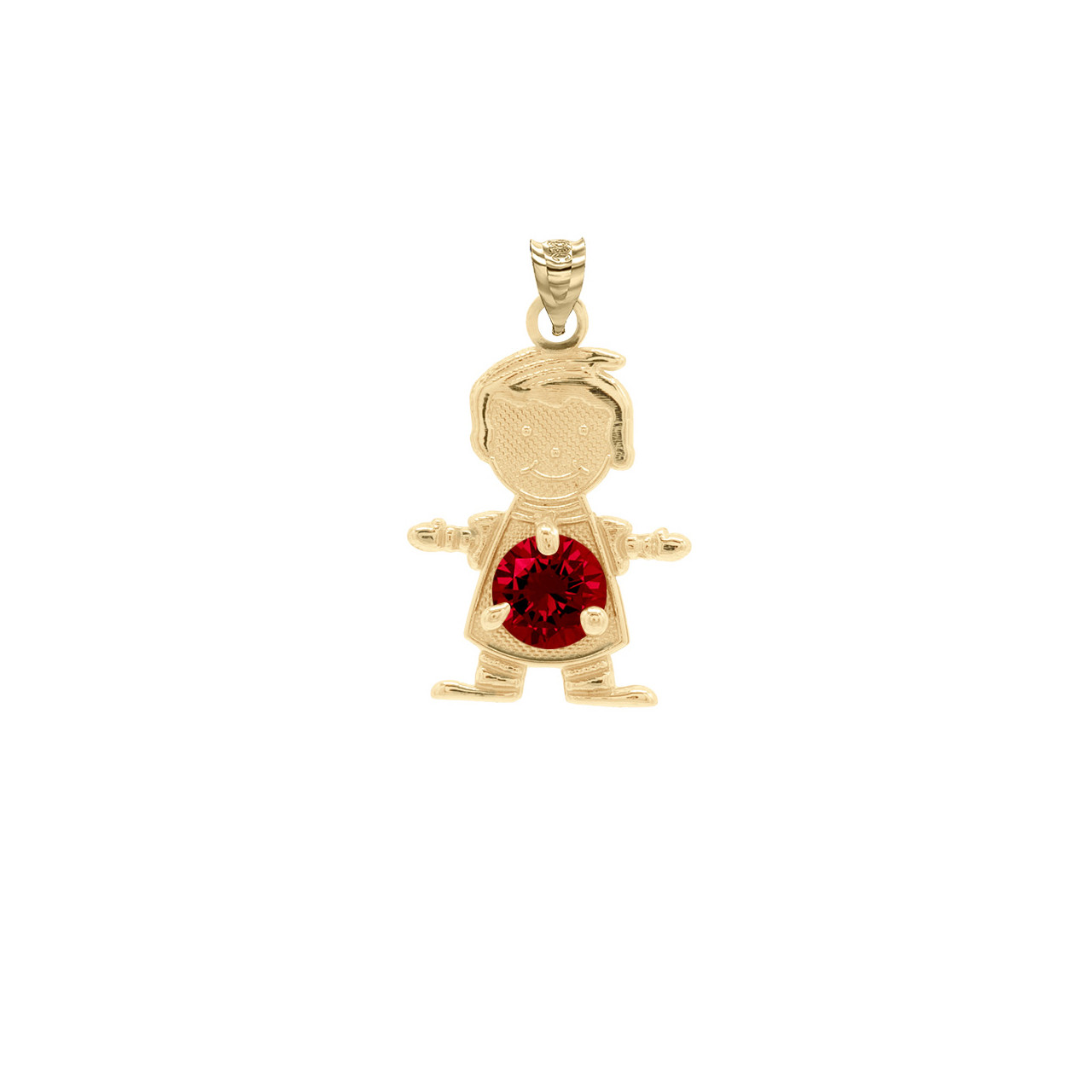 Gold Baby Boy Shoes Charm Pendant