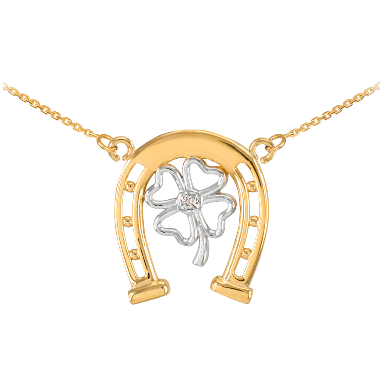 Gold Four Leaf Clover Necklace - Lucky Everyday Necklace