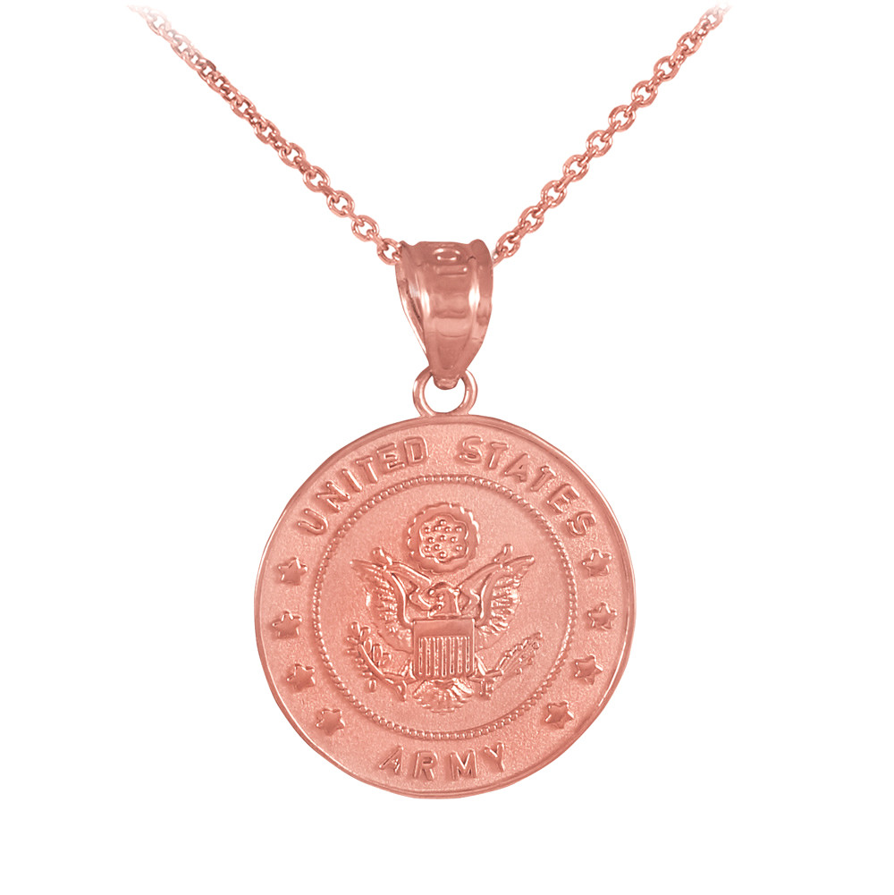 US Army Coin Military Pendant Necklace