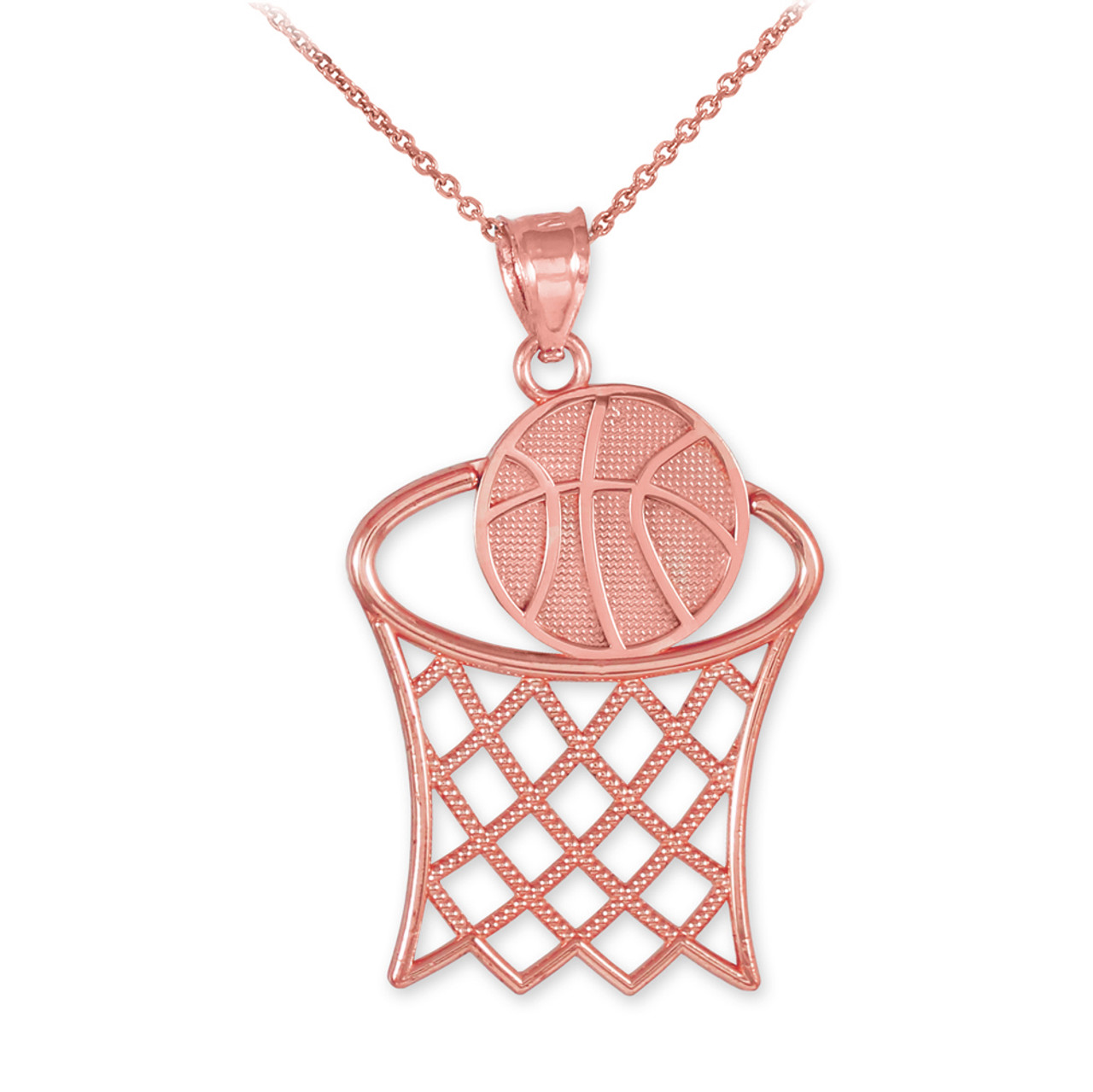 rose gold hoop necklace