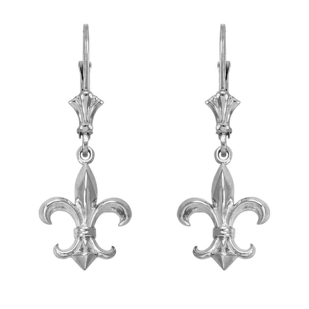 fleur de lis earings