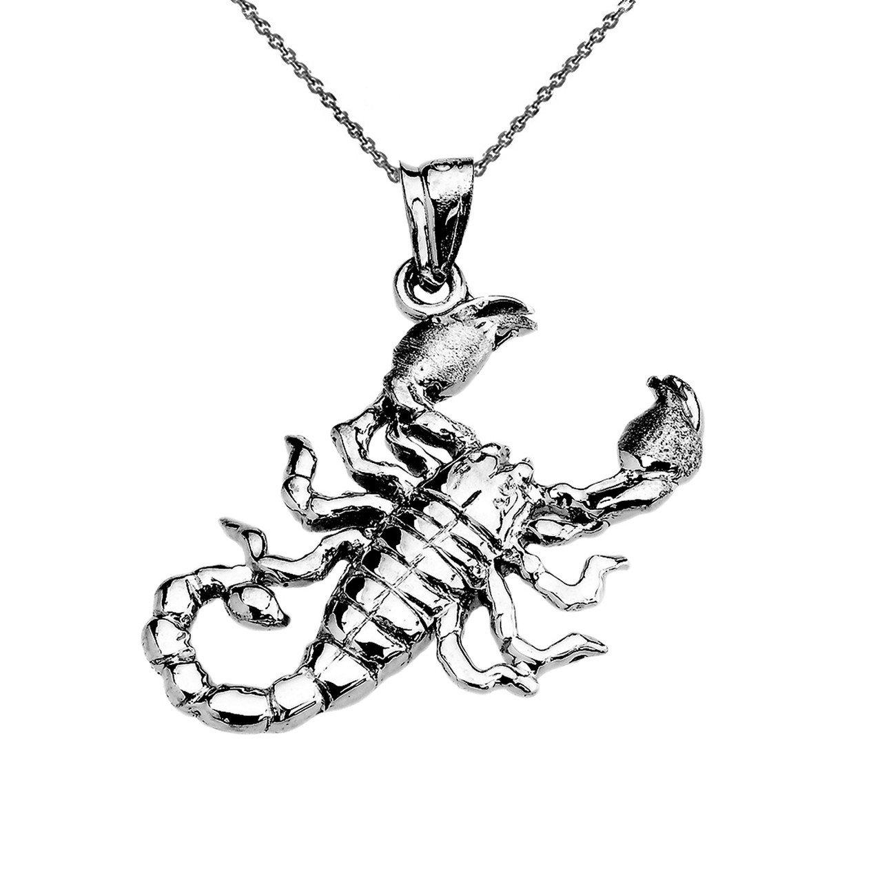 Sterling silver scorpion necklace Outlet