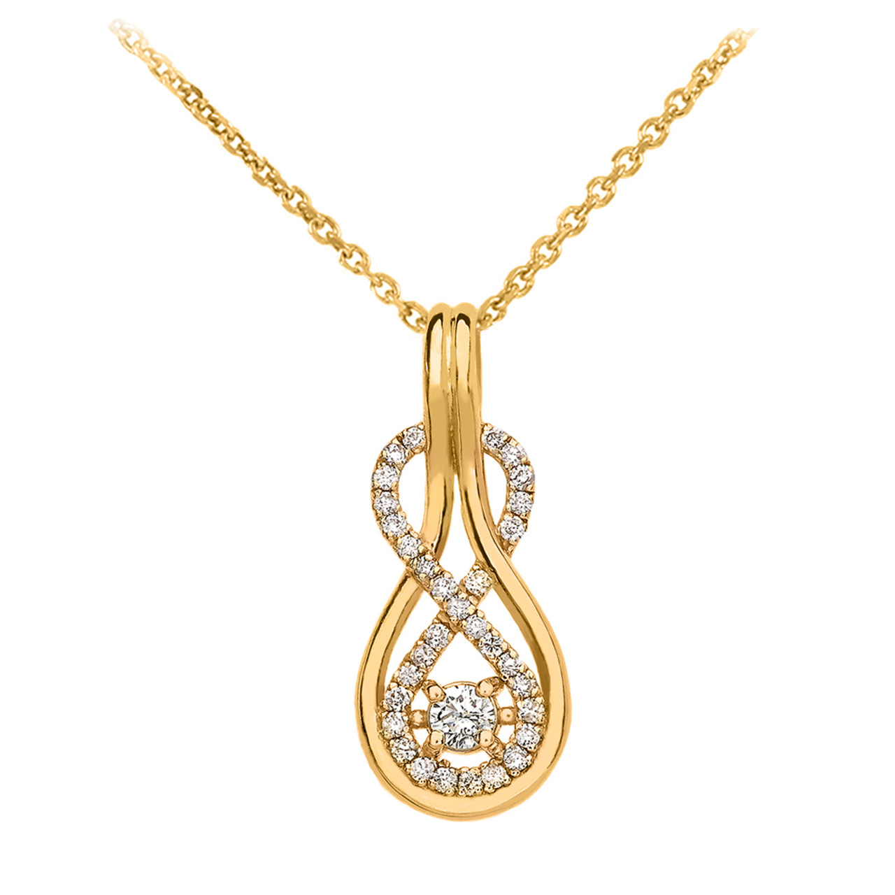 Yellow gold pendant necklace clearance