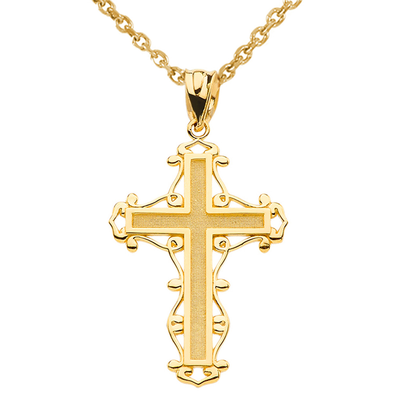 Gold catholic necklace clearance