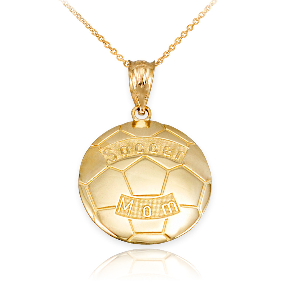 Yellow Gold Soccer Mom Soccer Ball 